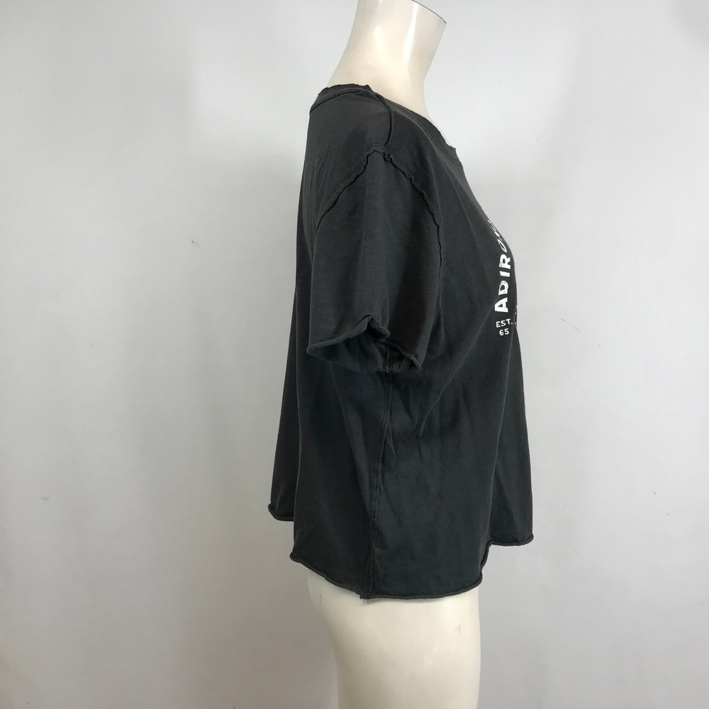 Anthropologie Adirondack State Park Hiking Club Graphic Tee Washed Black Medium - Picture 4 of 8